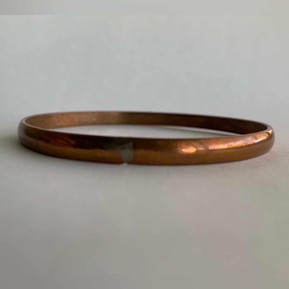 EUC vintage welded copper bangle bracelet